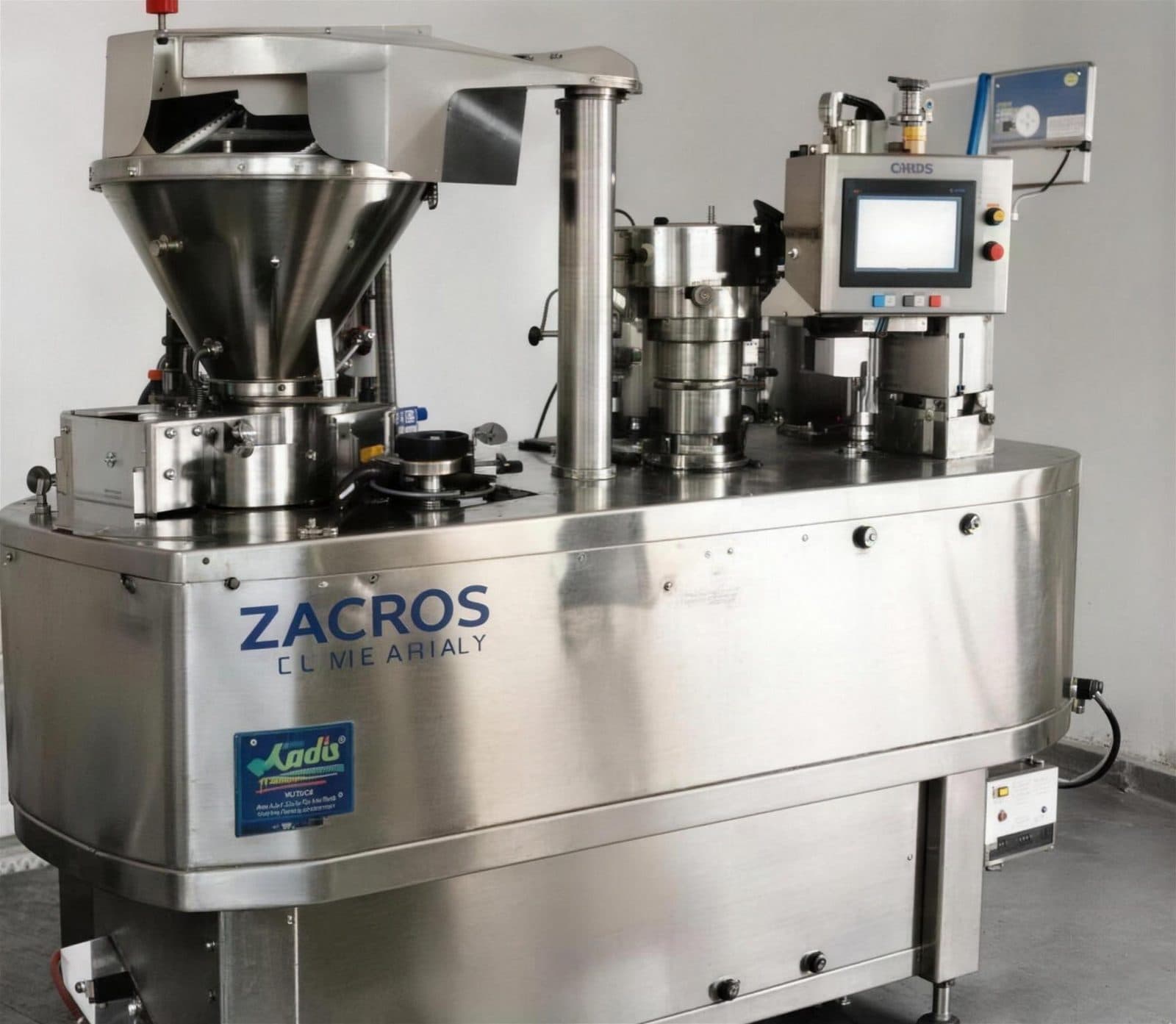 Automatic capsule filling machine in a clean manufacturing room